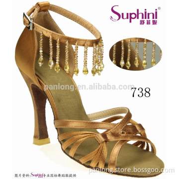 Amazing Flexible Anti-Slip Suede Outsole Latin Salsa Dance Shoe 738